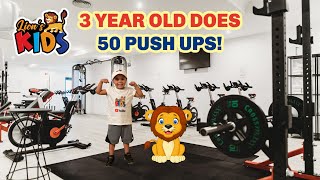 3 YEAR OLD DOES 50 PUSH UPS!