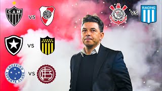 Predicciones del Mineiro vs River - Botafogo vs Peñarol - Cruzeiro vs Lanús - Corinthians vs Racing