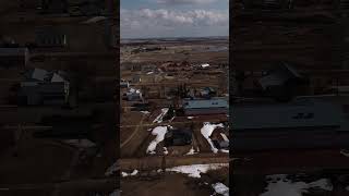 A flyover of Heisler, Alberta.  #alberta #explorealberta #ruralalberta