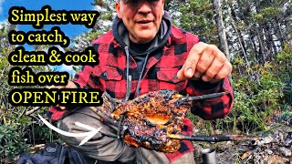 SIMPLEST TECHNIQUE to CUT & COOK FISH over an OPEN FIRE 🐟🔥 *PLUS* "Good People"