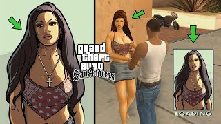 أخيرا إكتشفت مكان الشخصية السرية في قراند سان أندرياس | GTA San Andreas Loading Screen Girl