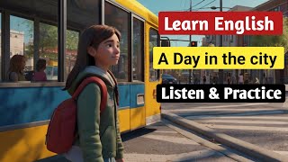 English listening and Speaking Practice | A Day in the city | Improve your English speaking skills.