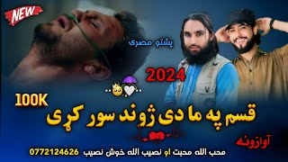 پشتو مصری/ ټپی😊| قسم په ما دی ژوند...💔| نصیب الله خوش نصیب او محب الله محبت | New 2024 Pashto Tappy