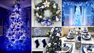 🎄+100 CHRISTMAS DECORATIONS 2024 - BLUE CHRISTMAS HOME DECOR IDEAS 2024 - CHRISTMAS TRENDS 2024 🎄