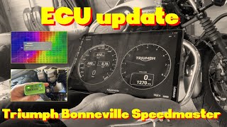 ECU update on Triumph Bonneville Speedmaster for massively improved performance