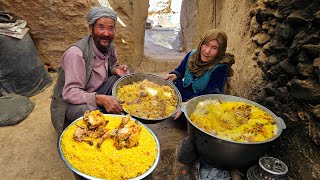 A day in the village: cooking and distribution to the cave dwellers|village life in Afghanistan |