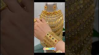 Gold Arabic set design 😍🌼 #shorts #ytshorts #gold #goldjewellery #viral