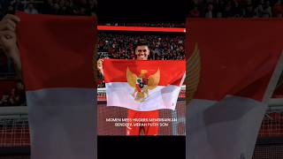 Momen Mess Hilgers Kibarkan bendera Indonesia #football #timnasindonesia #timnas #soccer