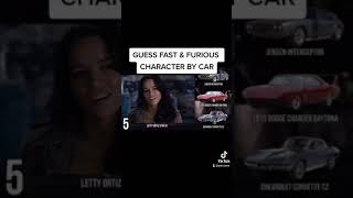 GUESS FAST & FURIOUS 10 CHARACTER BY CAR #shorts