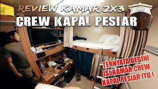 Cruise ship life . Review Jujur Cabin Crew Kapal Pesiar. Kamar crew carnival luminosa.