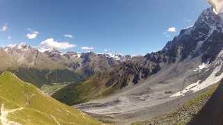 Panorama Tabarettahütte 2556m, Tabarettaspitze 3128m, Ortler, Alpen