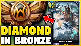 I TOOK MY TRYNDAMERE INTO BRONZE FOR THE FIRST TIME! DIAMOND TRYN VS BRONZE ELO! - League of Legends