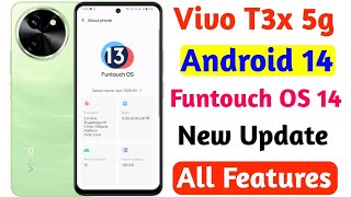 Vivo T3x 5g system Update Kaise Karen|Android 14 Update Setting|Funtouch OS 14 Update Features