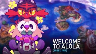 Pokemon Alola Starters [SPEED ART]