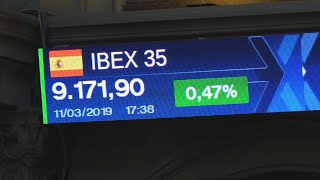 El Ibex 35 sube un 0,47% y cierra en 9.171 puntos