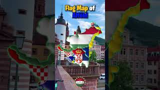 Flag map of alföld #hungary #country #country #mapping #hungarian #map #alföld