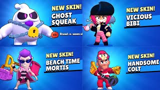 Unlocking All Exclusive Skins In Brawl Stars - Last Day To Unlock Skins With 49 Gems In Brawl Stars