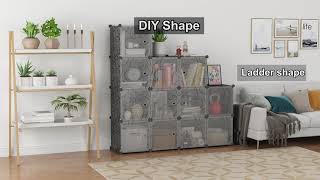 KOUSI Portable Wire Cube Storage | Spacious Storage Organizer | DIY | Space Saving | Study Cabinet