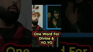 Rapid fire with badshah one word for yoyo honey singh and divine #badshah #yoyohoneysingh #divine