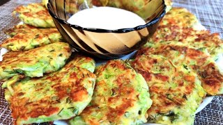 Оладья из кабачков и сыра. Очень простой и вкусный рецепт.