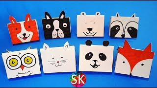 Mini Origami Animal Notebook craft idea | School supplies & materials