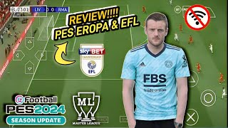 REVIEW MOD TERBARU!!! EFOOTBALL 2023 PES PPSSPP Special EFL Championship New Kits & Graphic HD