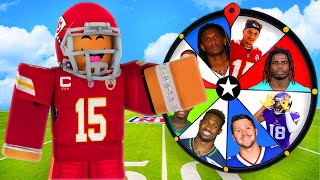 I LET A WHEEL PICK MY NFL SUPERSTAR!