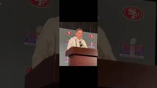 SAN FRANCISCO 49ERS HEAD COACH KYLE SHANAHAN SPEAKING ON BROCK PURDY #49ers #superbowl