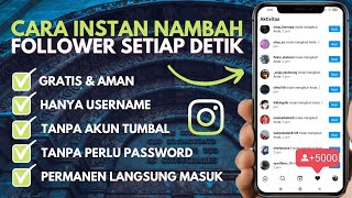 Cara Menambah Followers Instagram GRATIS Tanpa Download Aplikasi!✅