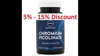 Discount- MRM, Nutrition, Chromium Picolinate, 200 mcg, 100 Vegan Capsules, Insulin Co-Factor Review