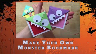 Make Your Own Monster Bookmarks