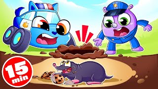 Catch the Mole! Strange Sound Underground + Road is LAVA Game by Baby Cars