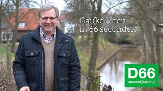 GR22 - Gauke Veen, kandidaat #3 D66 Steenwijkerland, in 66 seconden