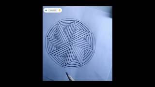 How to draw 3d flower optical illusion easy | Pencil sketch drawing step by step