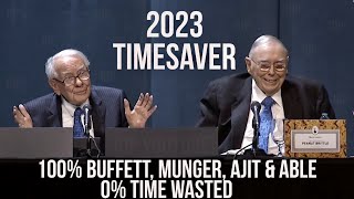 TIMESAVER 2023 Berkshire Hathaway Annual Meeting with Charlie Munger & Warren Buffett