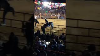 Que buenos toros en este jaripeo en Oaxaca