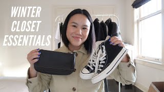 CLOSET ESSENTIALS 101: Winter Closet Essentials | aritzia, djerf avenue, everlane & more!