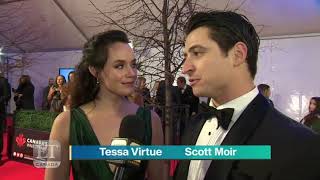 Tessa Virtue and Scott Moir Canada's Walk of Fame ET Canada Star reveal