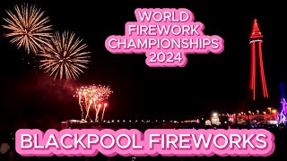 BLACKPOOL FIREWORKS 2024!!! A Stunning Firework Display By The Sea In 4K