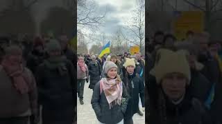 Анти русские протесты в Бердянску