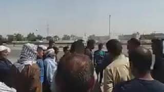 Angry people in Ghazni cut off the main road