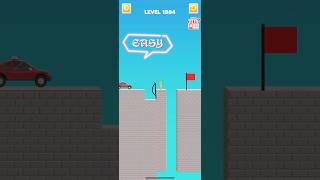 Draw bridge puzzle game level 1984  #drawing #game #Shorts