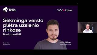 TELIA SVV ● GYVAI: „Sėkminga verslo plėtra užsienio rinkose. Nuo ko pradėti?“