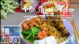 Resep Mie Ayam Ceker khas abang gerobak biru, enak banget!