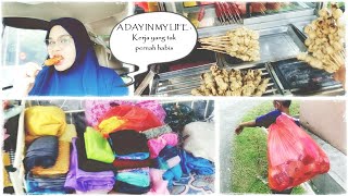 Vlog : Kereta masuk bengkel , makan lokching , angkut kain-kain , kemas stok kain , renew lesen ..