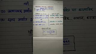 श्रीधराचार्य सूत्र तथा मूलों की प्रकृति #upboardmath #shorts