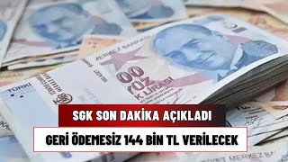 SGK'dan 144 Bin TL Toplu Ödeme! O Kişiler Alabilecek