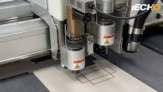 The 3mm gray cardboard groove cutting demo#iecho (tk4s 1.8kw)