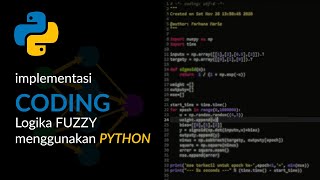 [KULIAH ONLINE] Implementasi Coding Logika Fuzzy menggunakan Python