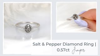 Salt & Pepper Diamond Engagement Ring | Rosados Box 0.57ct Juniper Salt & Pepper Diamond Ring